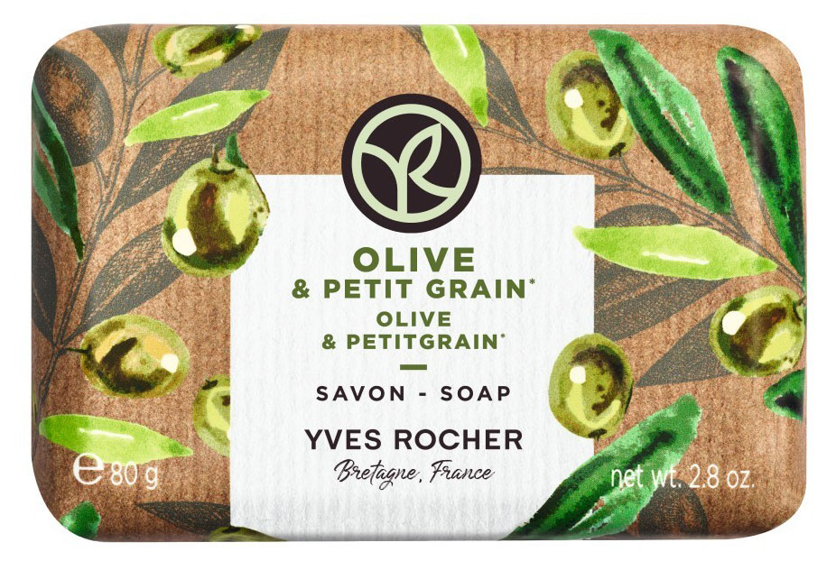 

Мыло туалетное Yves Rocher Олива и петигрен, 80 г