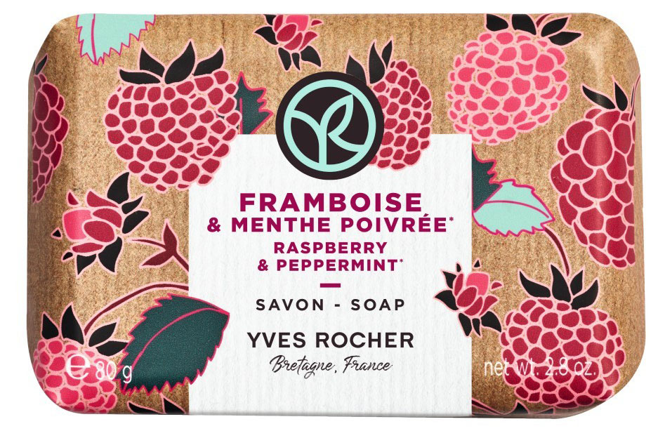 

Мыло туалетное Yves Rocher Малина и мята, 80 г