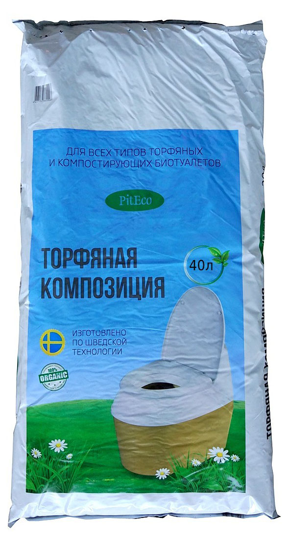 

Торфяная композиция PitEco для биотуалетов, 40 л