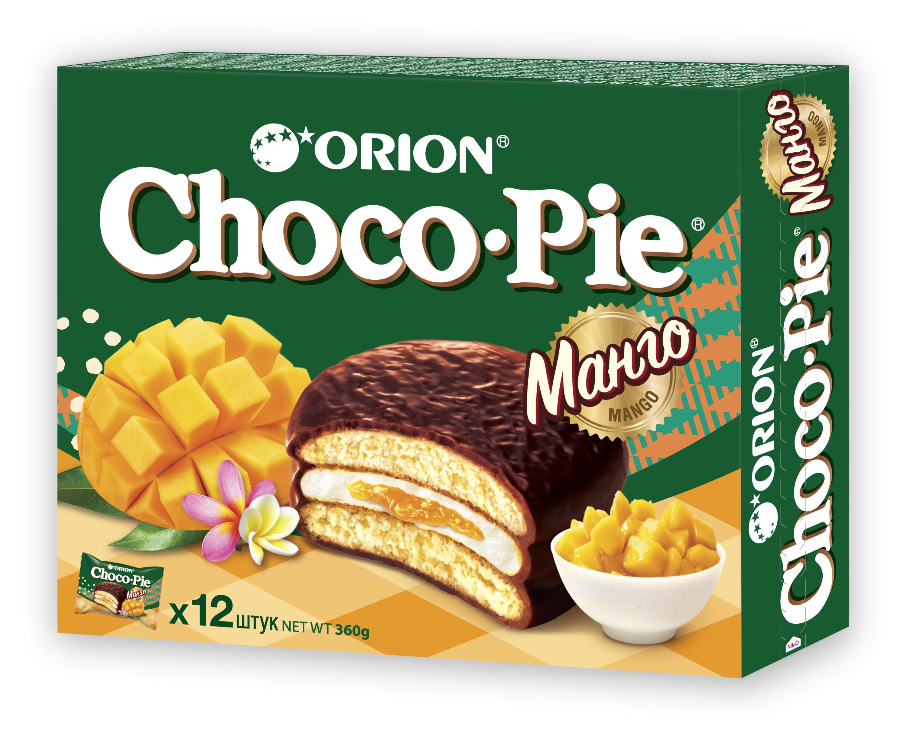 

Пирожное Orion Choco Pie Манго, 360 г