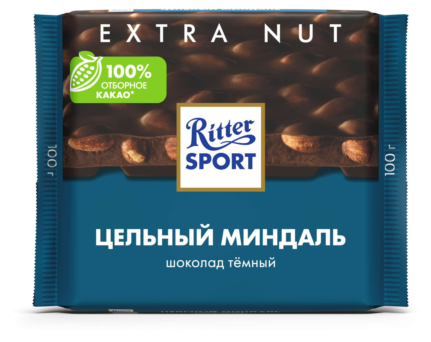 

Шоколад темный Ritter Sport Цельный миндаль, 100 г