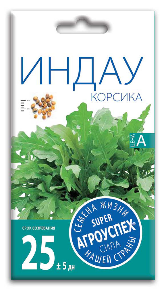 

Семена Агроуспех Салат индау (рукола) корсика, 1 г