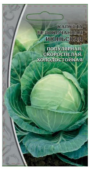 

Семена Ваше хозяйство Капуста белокочанная Июньская, 1 г