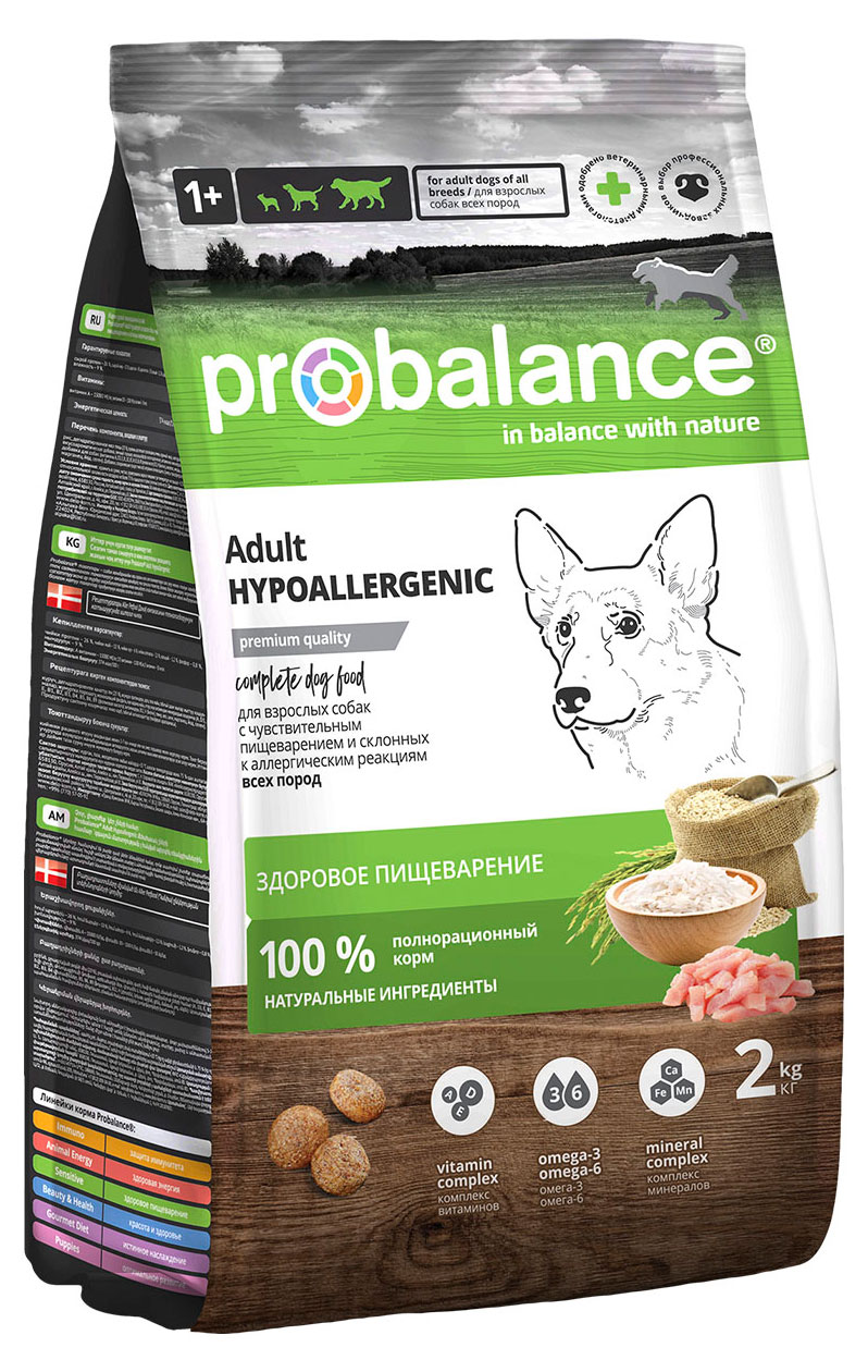 

Сухой корм для взрослых собак ProBalance Здоровое пищеварение, 2 кг