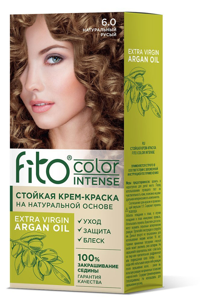 

Крем-краска для волос Фитокосметик Fito Color Intense тон 6.0 Натуральный русый, 115 мл