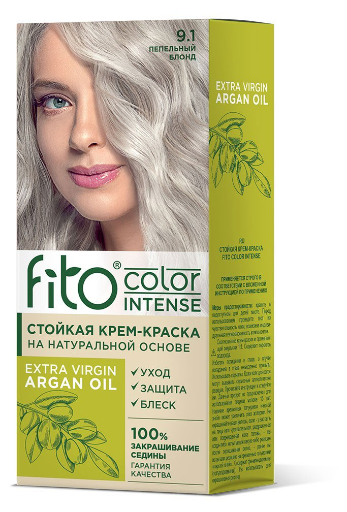 

Крем-краска для волос Фитокосметик Fito Color Intense тон 9.1 Пепельный блонд, 115 мл