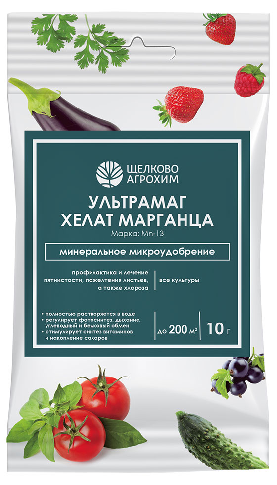 

Удобрение Щелково Агрохим Ультрамаг Хелат Марганца, 10 г