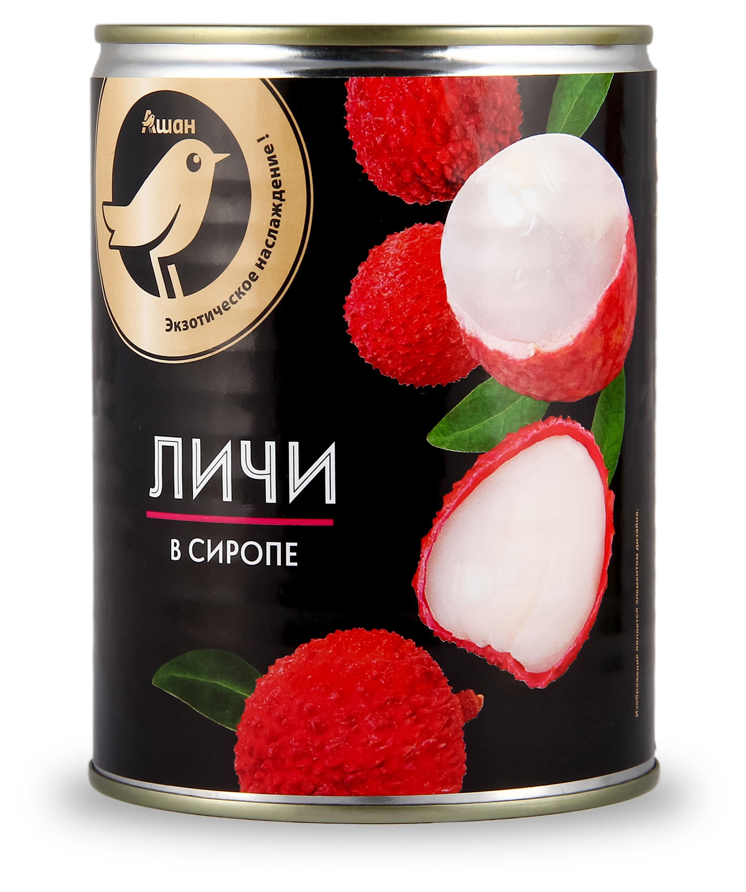 

Личи АШАН Золотая птица в сиропе, 567 г