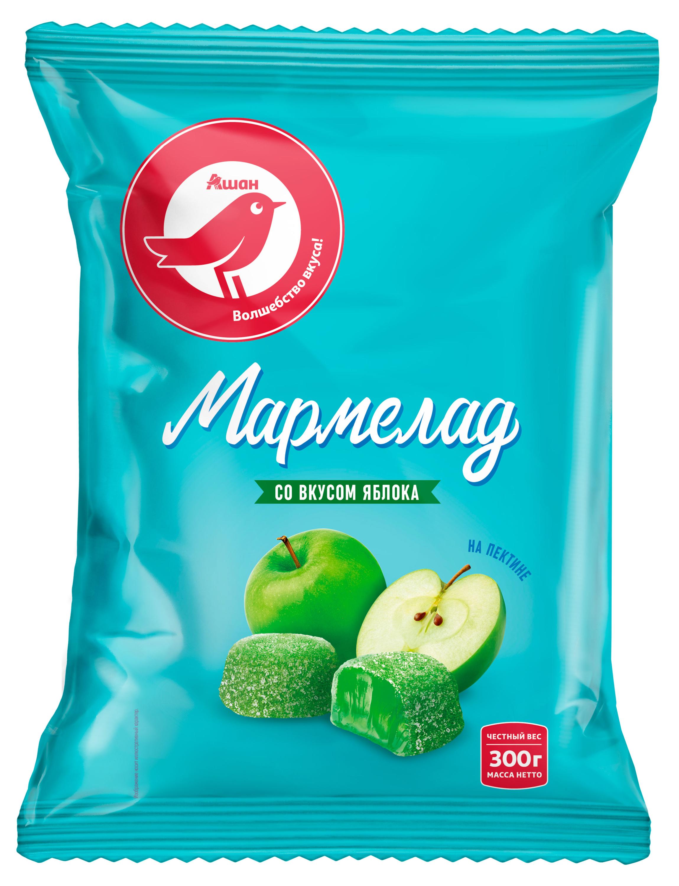 

Мармелад АШАН Красная птица Яблоко, 300 г