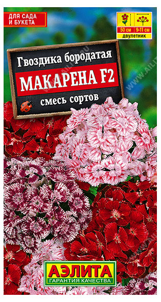 

Семена Аэлита Гвоздика Макарена F2, 0,05 г