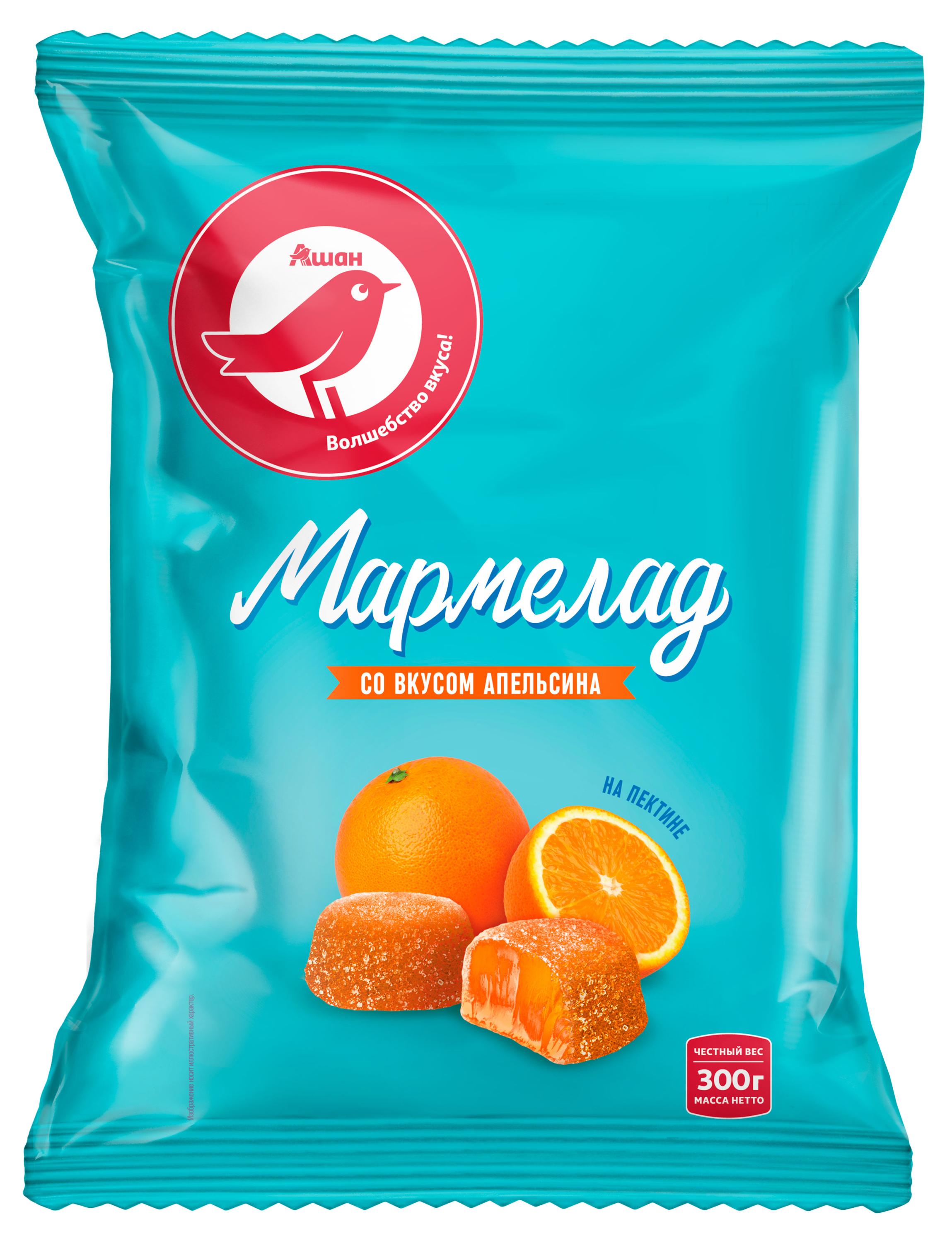 

Мармелад АШАН Красная птица Апельсин, 300 г
