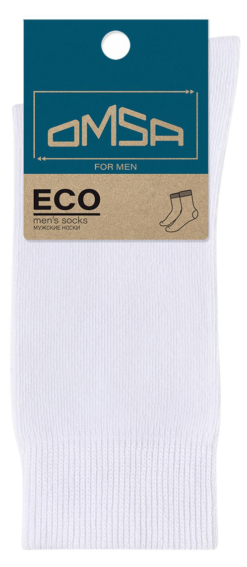 

Носки мужские Omsa ECO гладь BIANCO, размер 39-41