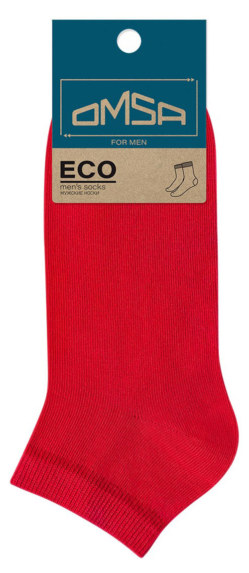 

Носки мужские Omsa ECO Colors укороченный ROSSO, размер 39-41