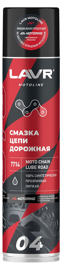 

Смазка цепи LAVR Mото дорожная, 400 мл
