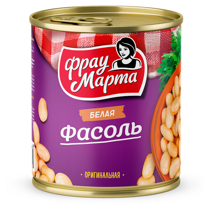 

Фасоль белая Фрау Марта оригинальная, 310 г