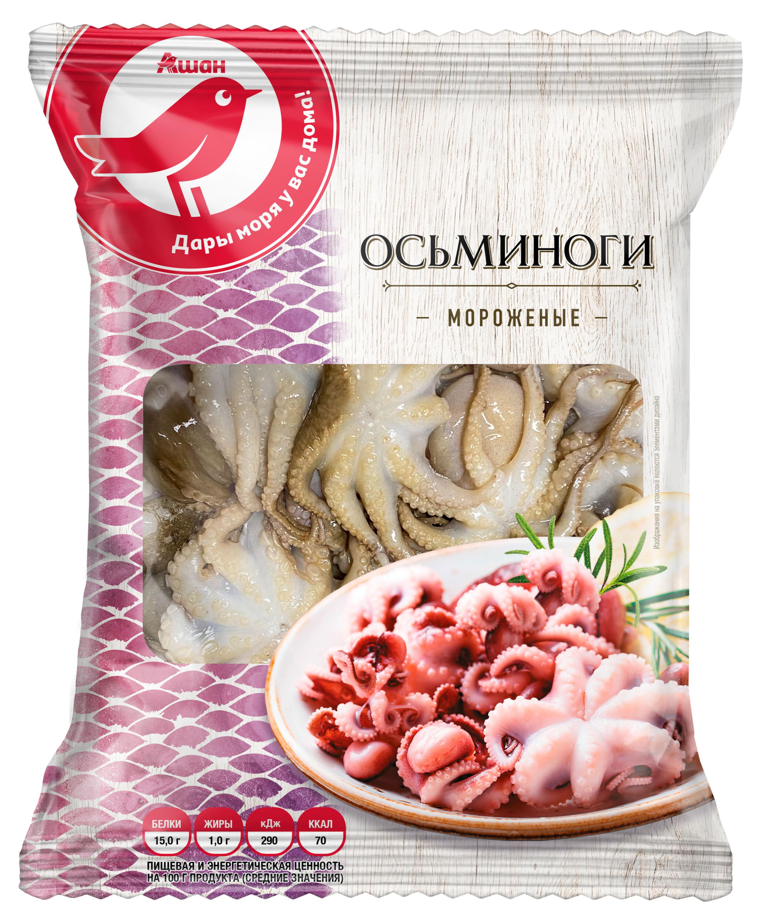 

Осьминоги АШАН Красная птица замороженные, 350 г