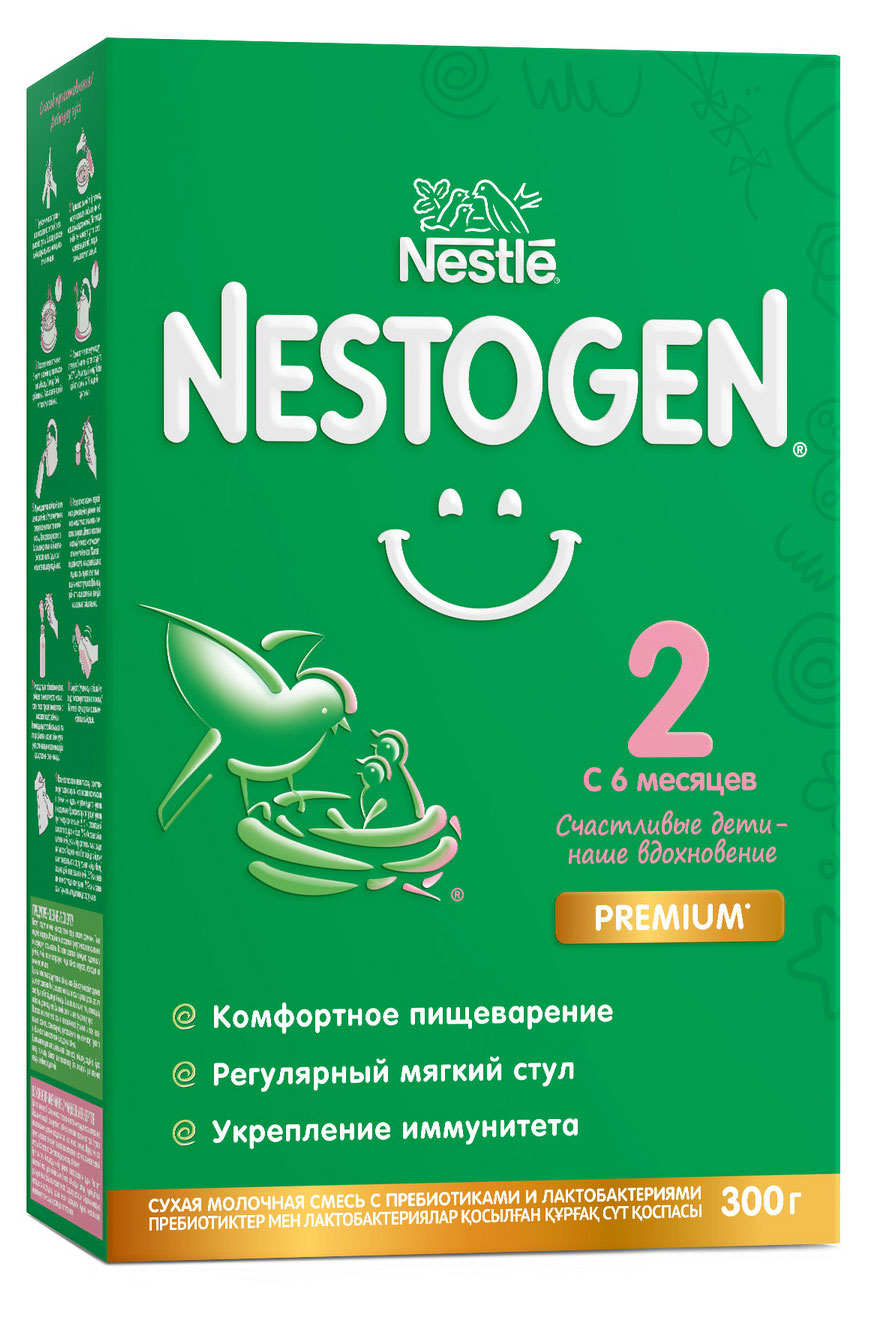 

Смесь сухая молочная Nestogen 2 для регулярного мягкого стула с 6 мес. БЗМЖ, 300 г