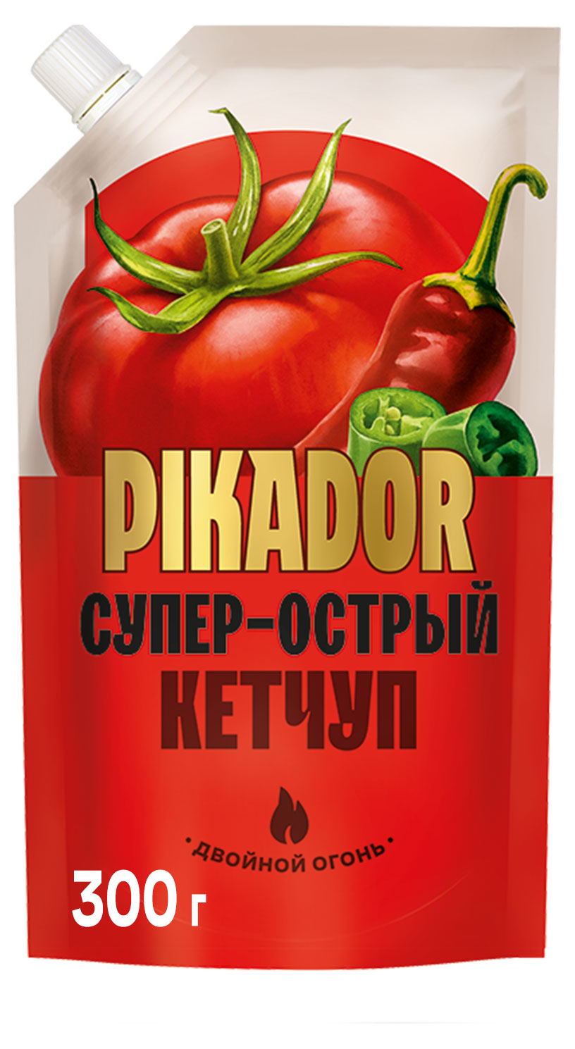 

Кетчуп томатный Pikador Супер-острый, 300 г