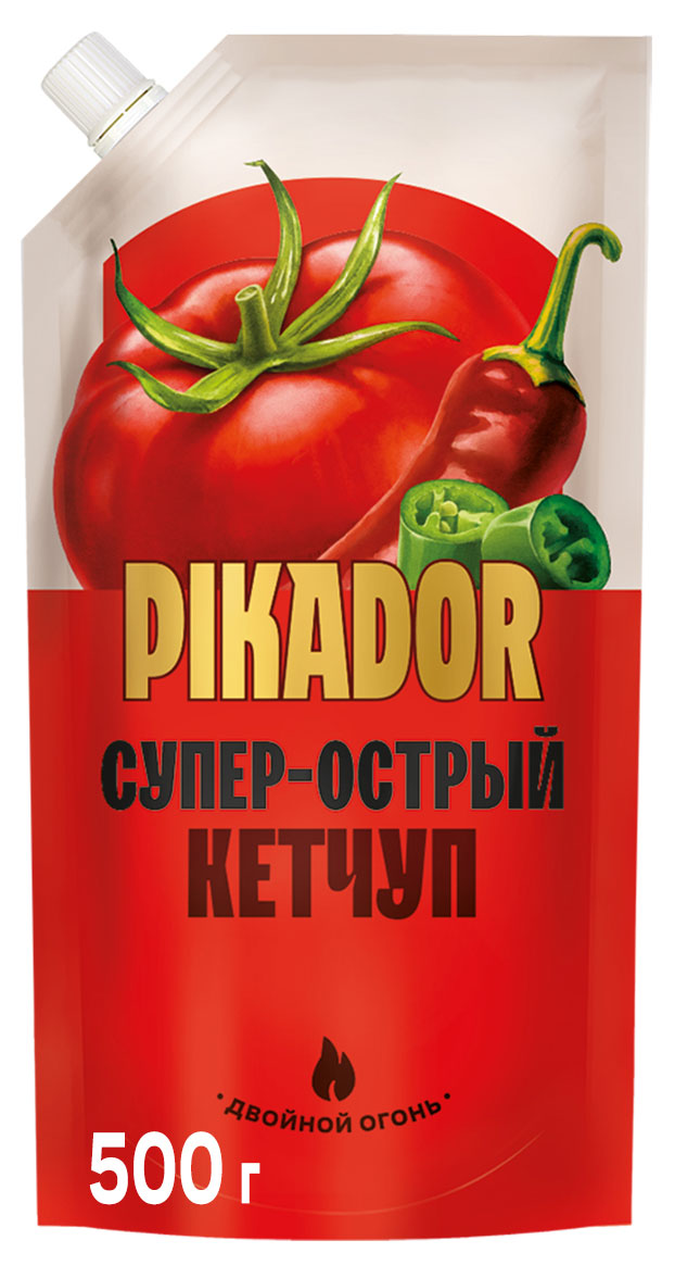 Изображение товара Кетчуп томатный Pikador Супер-острый, 500 г