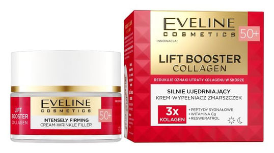 Изображение товара Крем-корректор для лица Eveline Lift booster collagen 50+ укрепляющий против морщин 50 мл