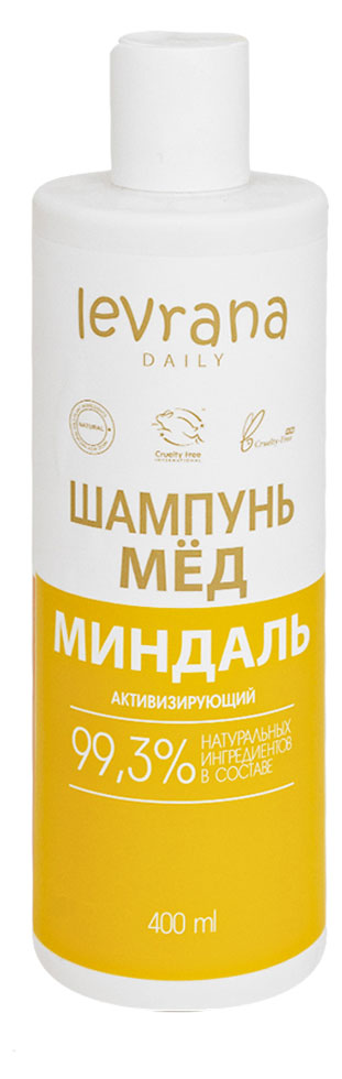 

Шампунь для роста волос Levrana Daily Мед и миндаль, 400 мл