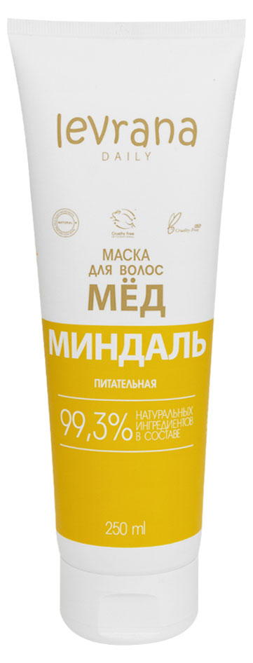 Изображение товара Маска для волос Levrana Daily Мед и миндаль питательная, 250 мл