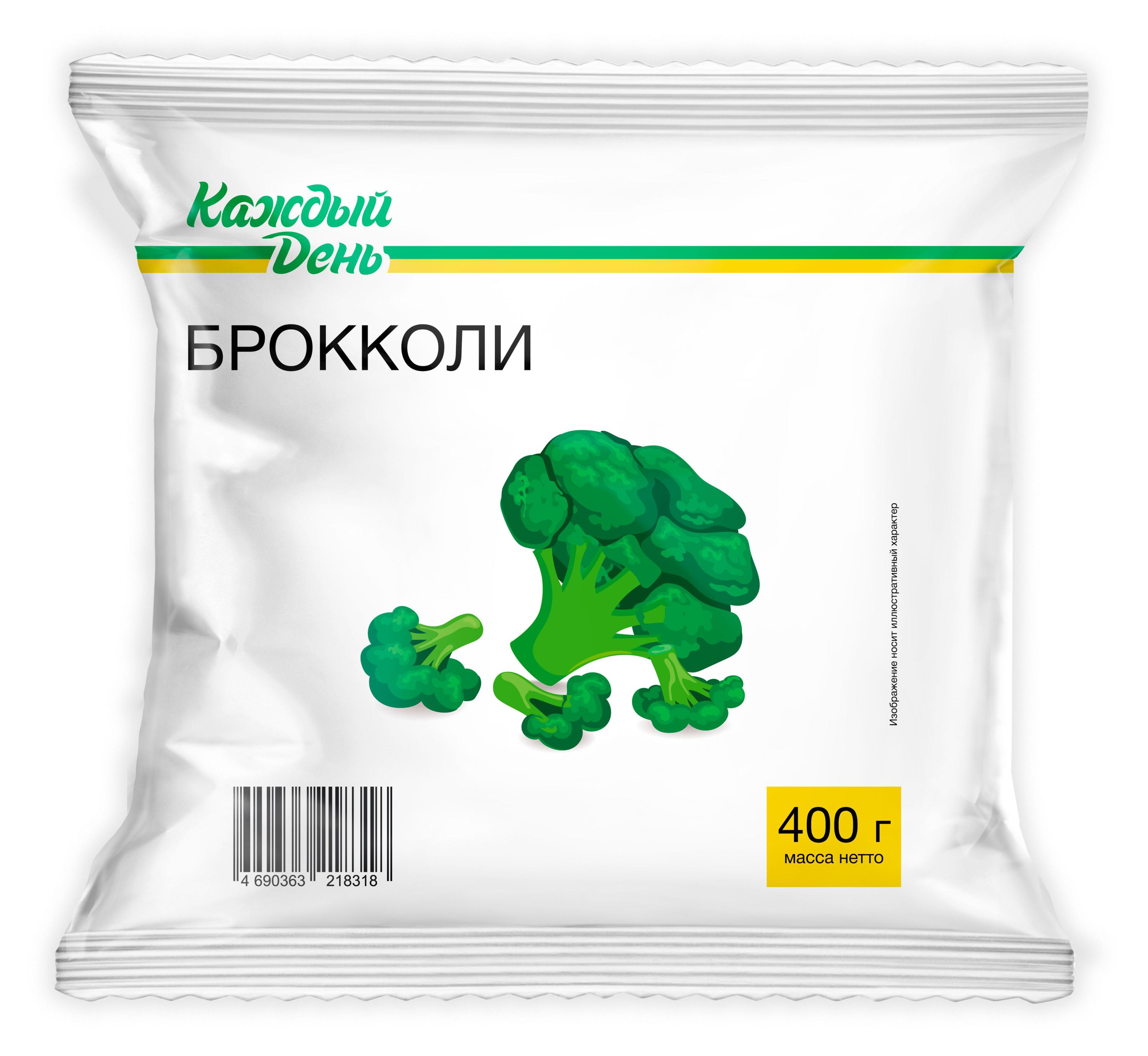 

Овощная смесь Капуста брокколи Каждый день замороженная, 400 г
