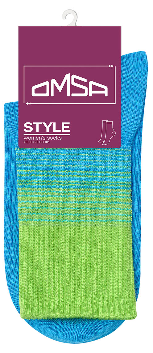 

Носки женские Omsa Style голубые, р 35-38