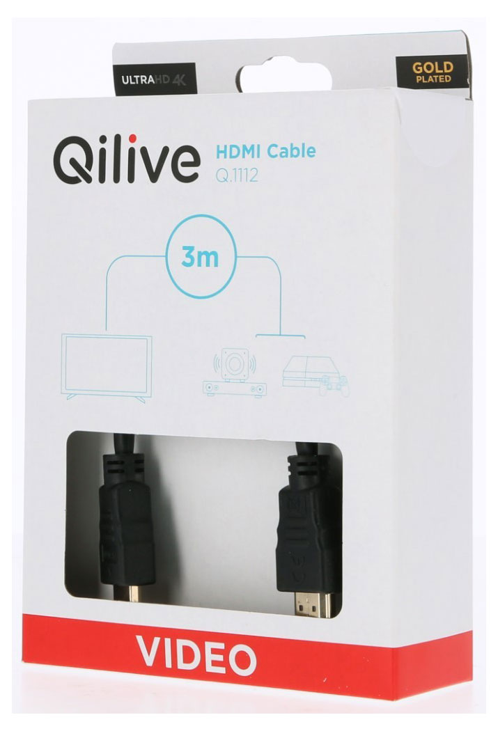 

Кабель Qilive HDMI, 3 м