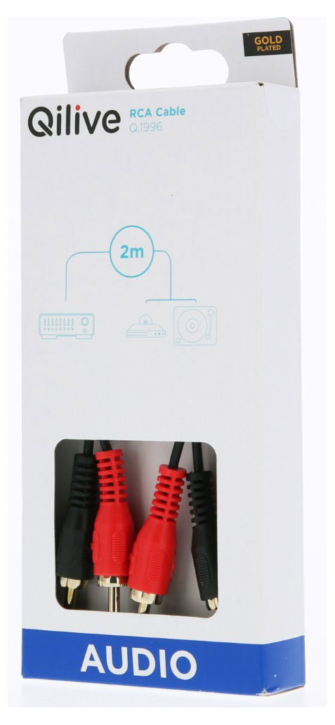 

Кабель Qilive 2RCA, 2 м