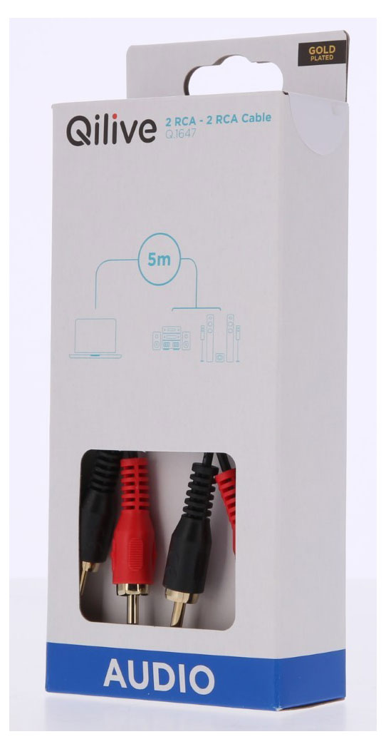 

Кабель Qilive 2RCA, 5 м