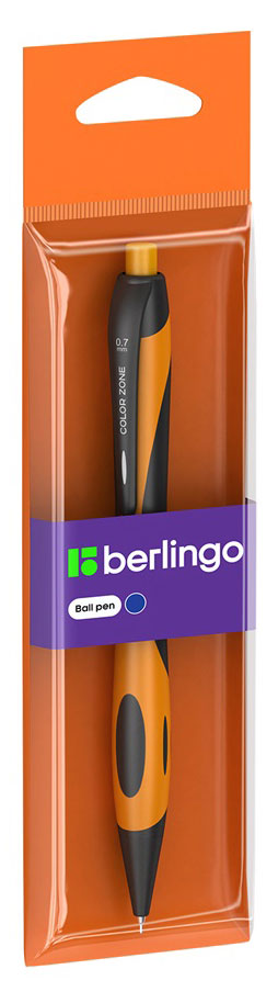 

Ручка шариковая автоматическая Berlingo Color Zone синяя, 1 шт