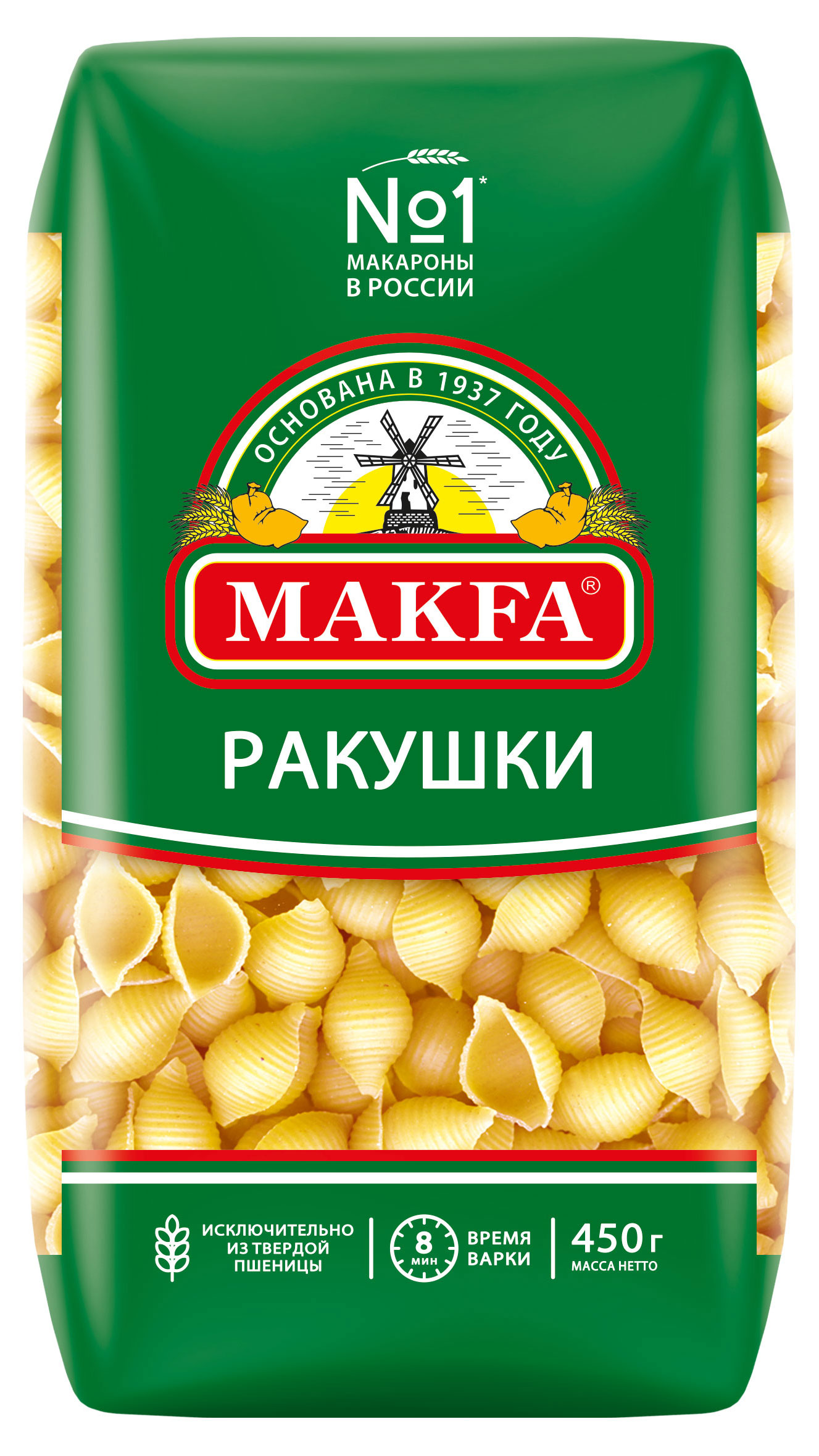 

Макаронные изделия Makfa Ракушки, 450 г