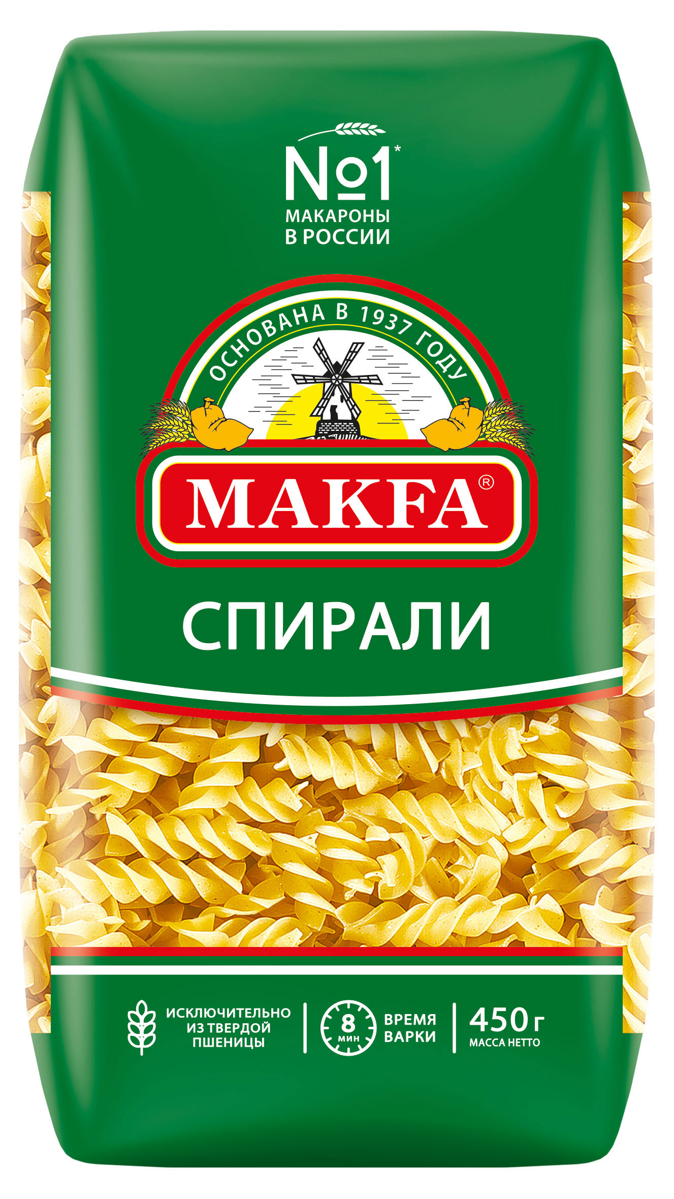 

Макаронные изделия Makfa спирали, 450 г