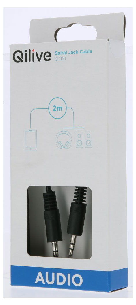 

Кабель Qilive 3,5 мм спираль, 2 м