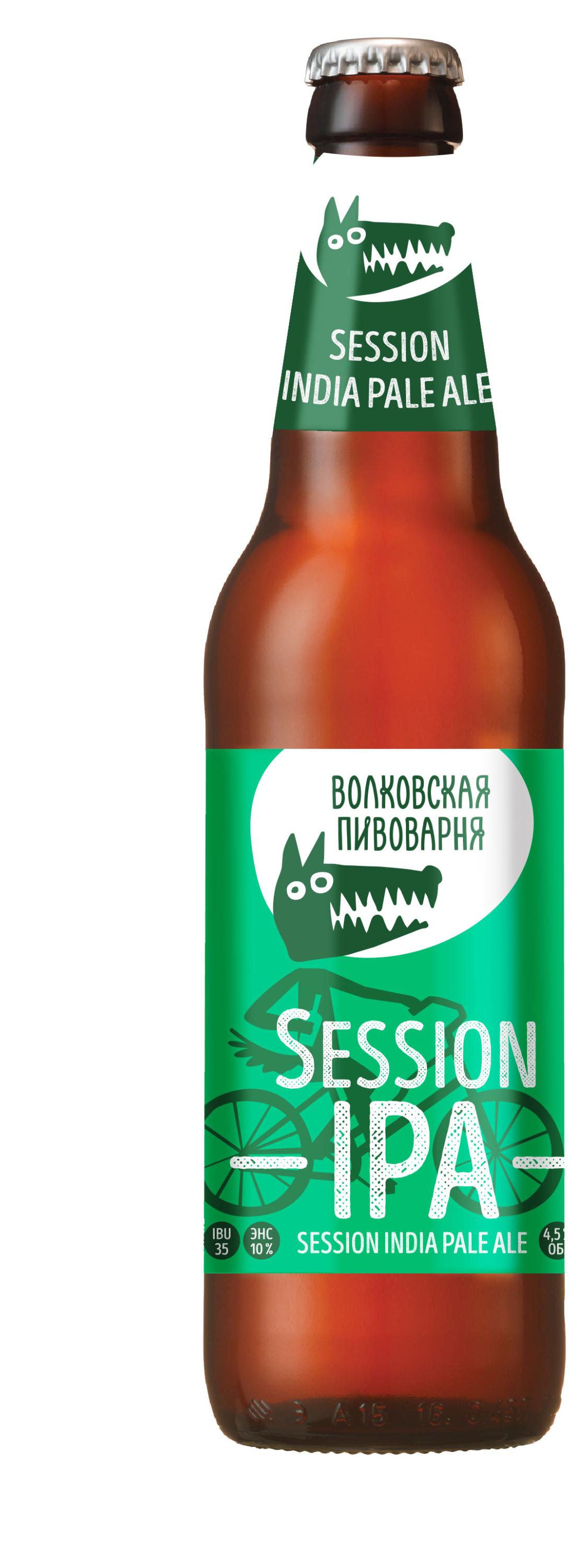 

Пиво светлое Волковская Пивоварня нефильтрованное Session IPA 4,5%, 450 мл