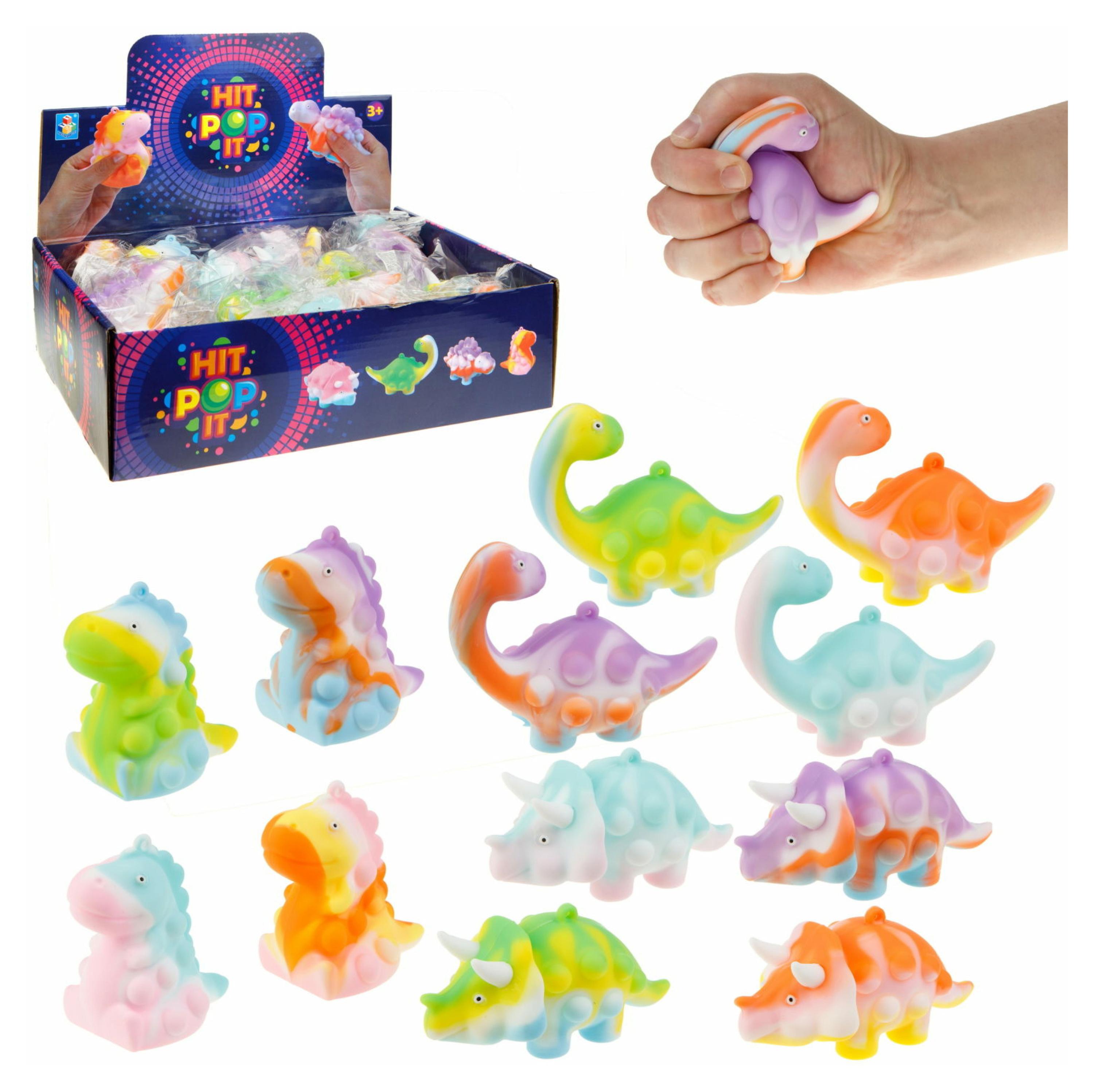 

Игрушка-антистресс 1TOY Жмяка HIT POP IT Динозавр
