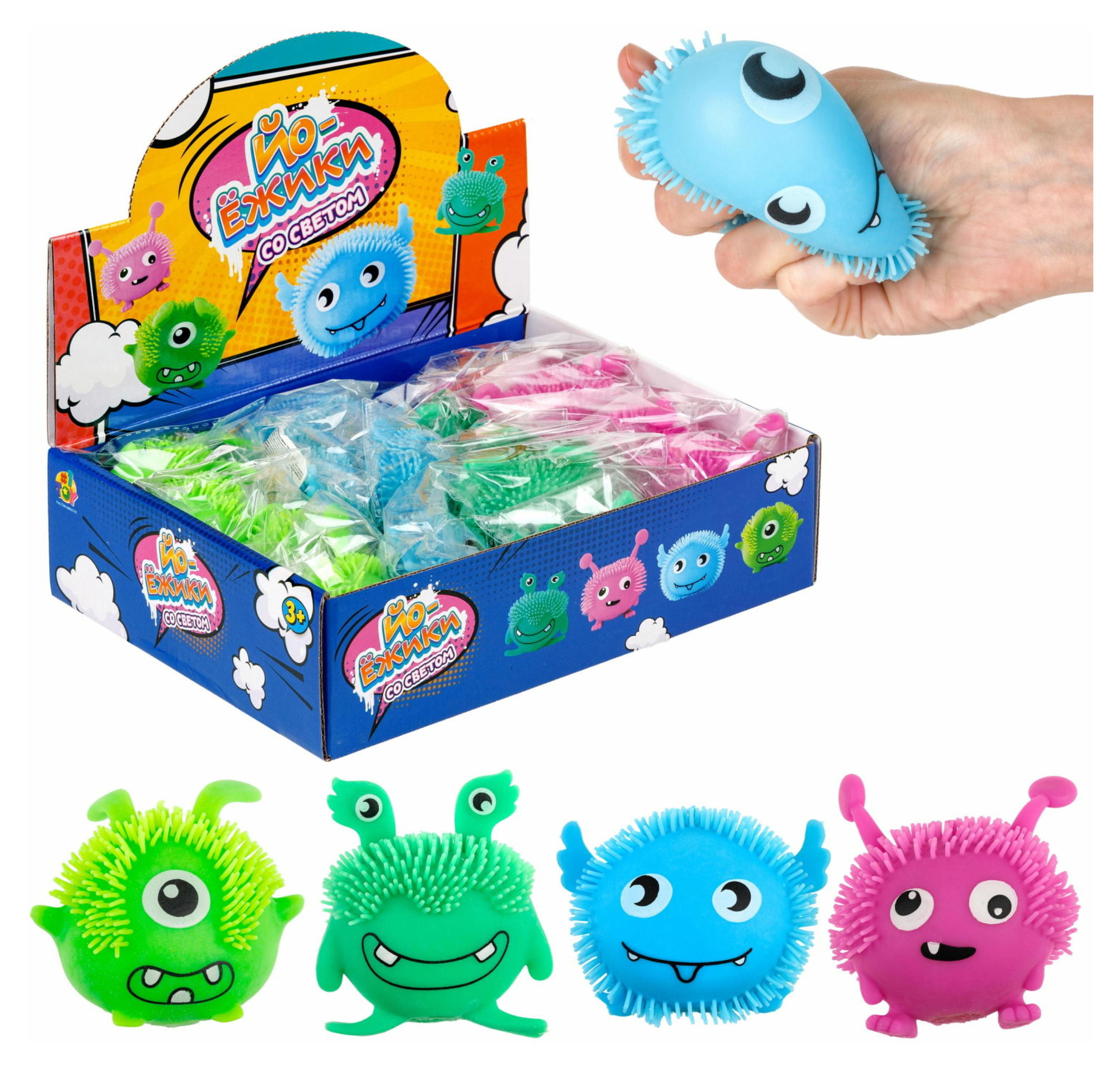 

Игрушка-антистресс 1TOY ЙО-ежики Монстрики, 1 шт
