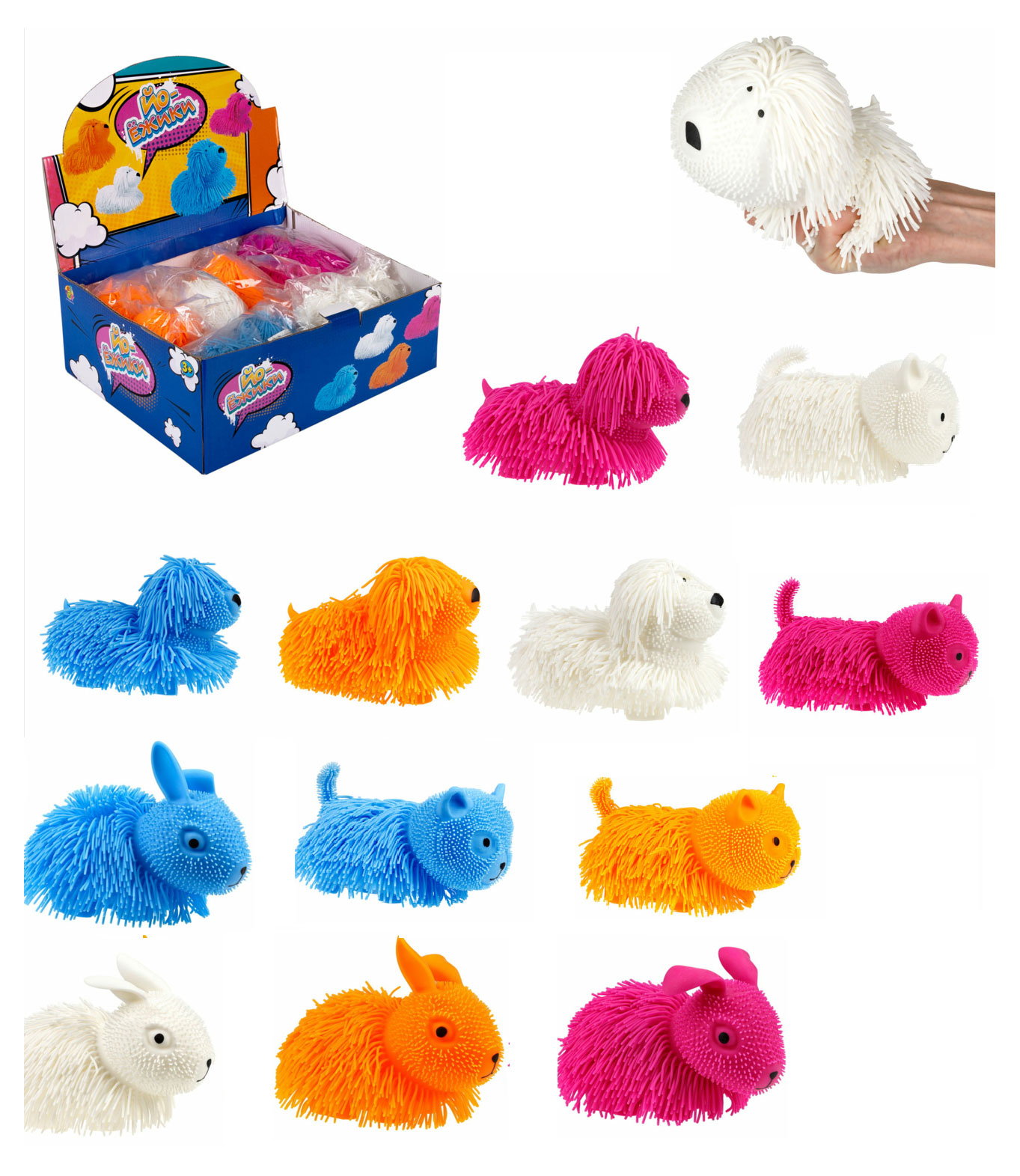 

Игрушка-антистресс 1TOY ЙО-ежики, 20 см, 1 шт