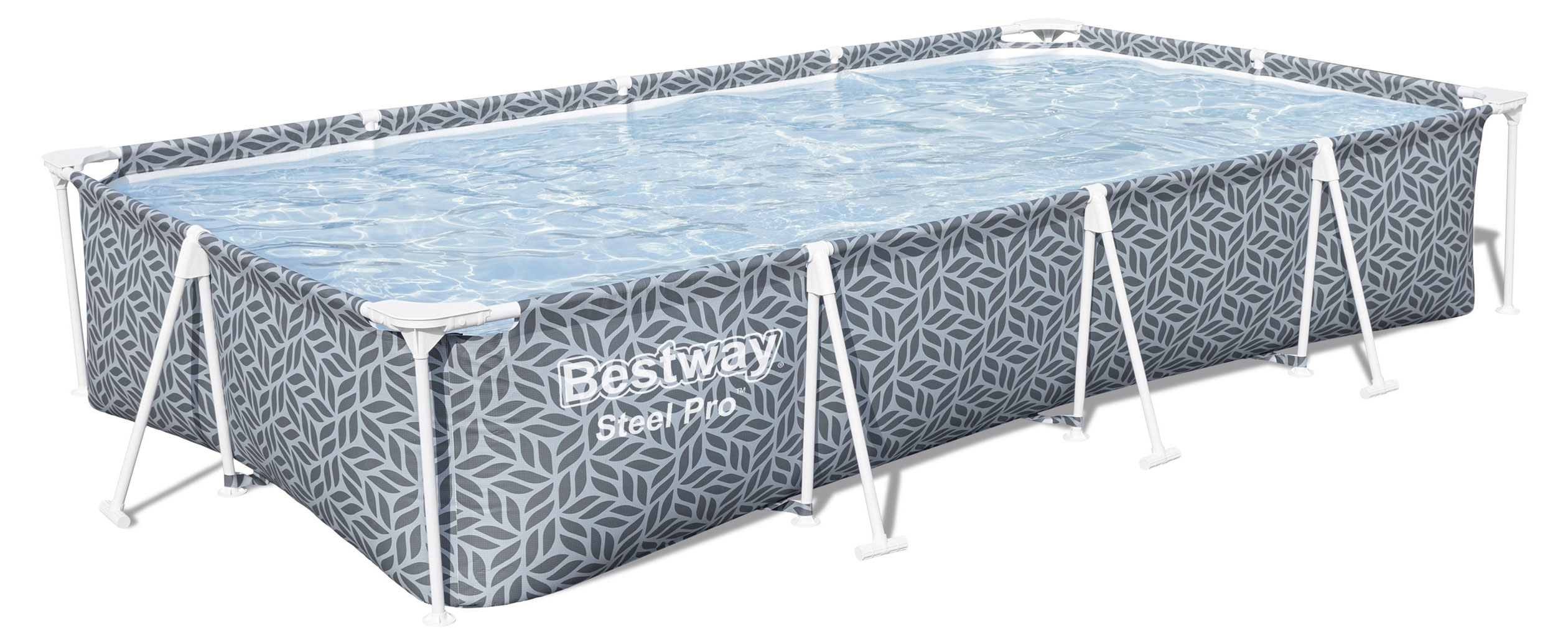 

Бассейн прямоугольный каркасный BESTWAY Steel Pro, 3,66 м x 2,01 м x 66 см