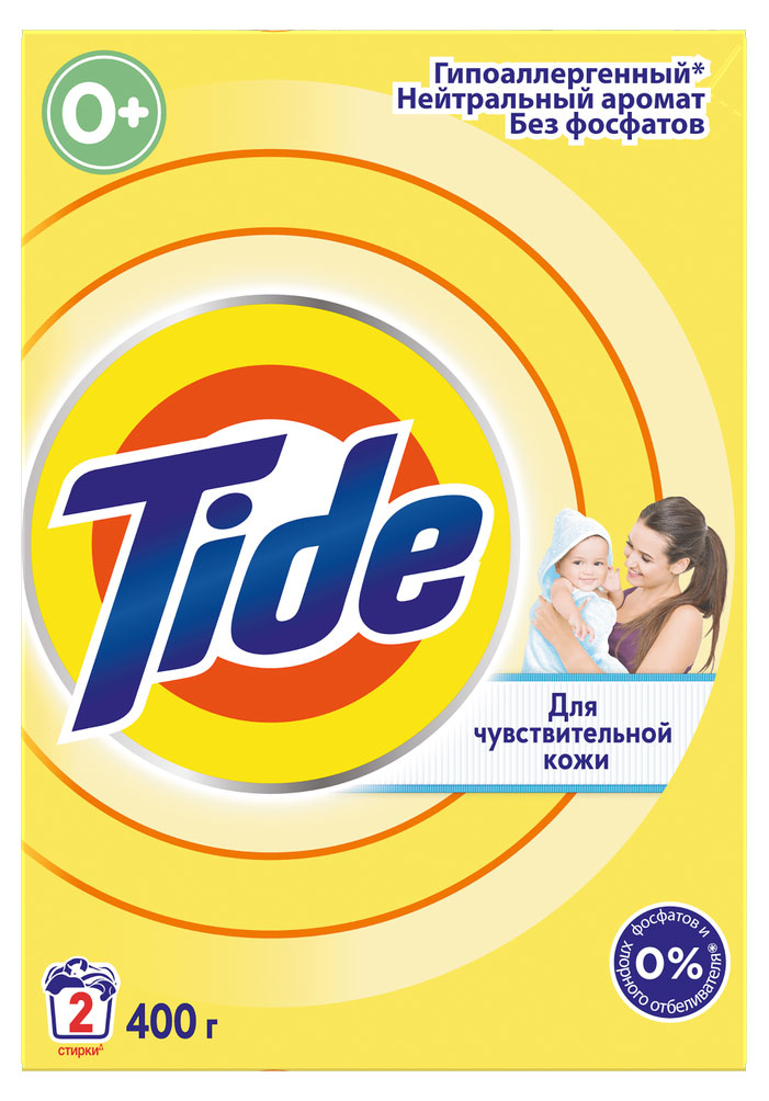 

Стиральный порошок детский Tide гипоаллергенный, 400 г