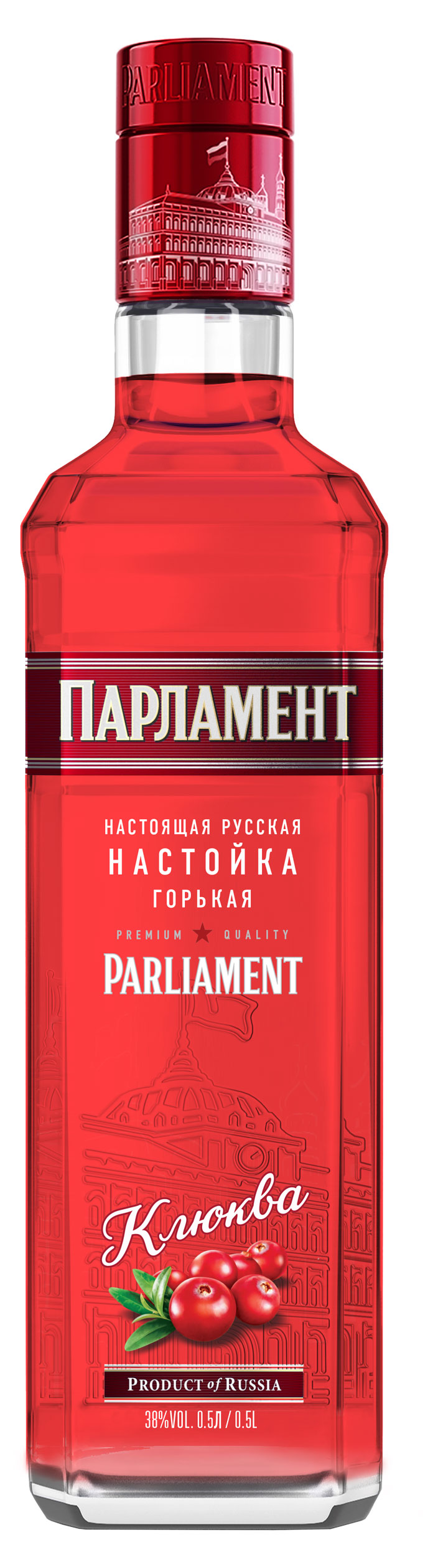 

Настойка Парламент Клюква Россия, 0,5 л
