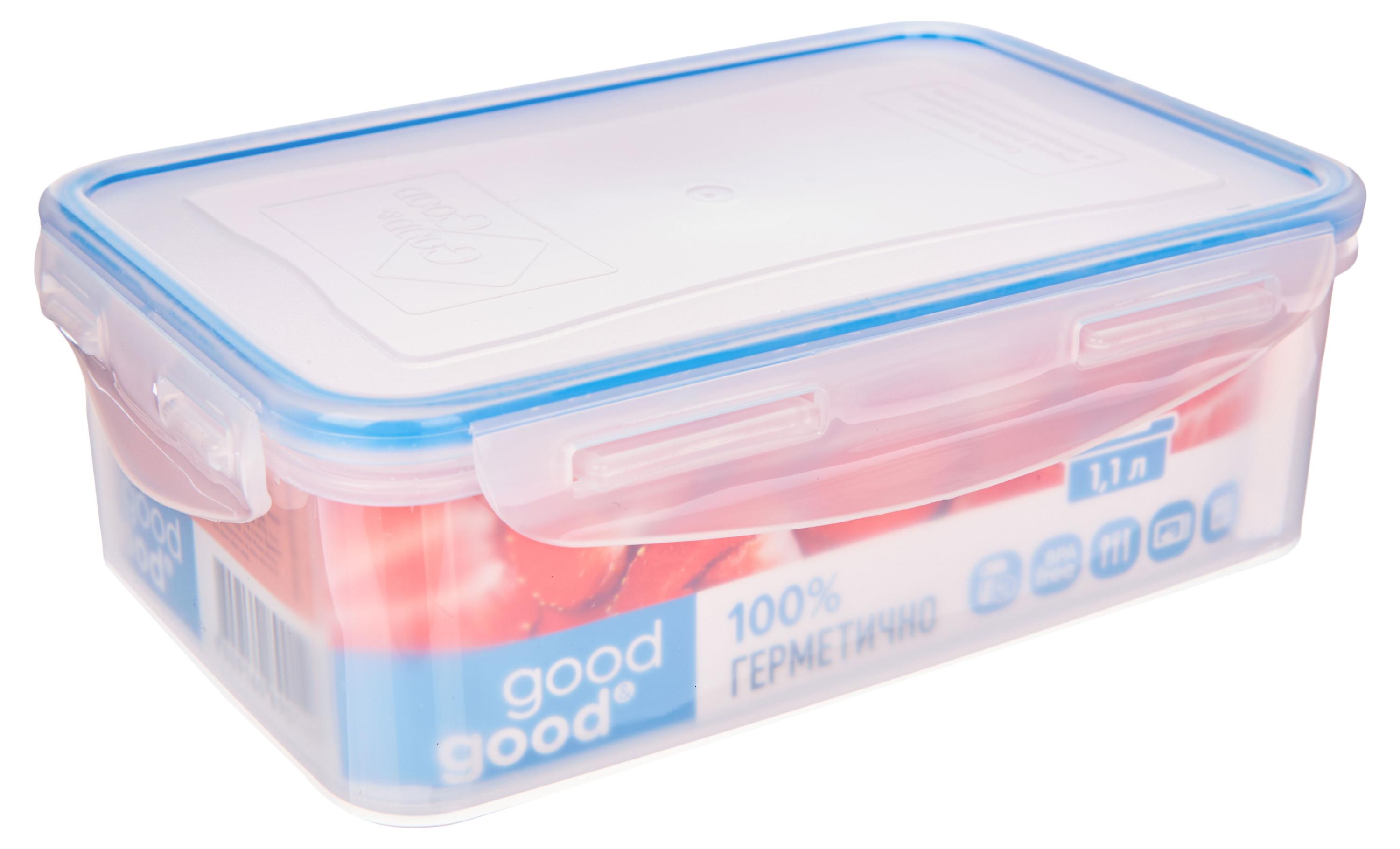 Изображение товара Контейнер для пищевых продуктов Good&Good прямоугольный, 1,1 л