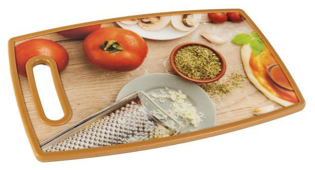

Разделочная доска Kitchen World с дизайном Кухня, 23х37х1,1 см