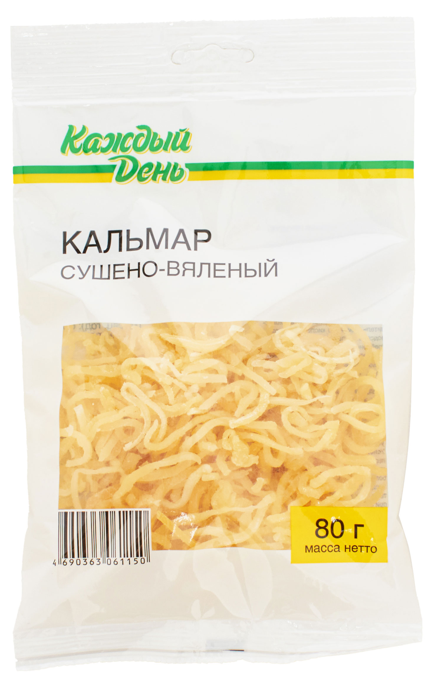 

Кальмар Каждый День сушено-вяленый, 80 г