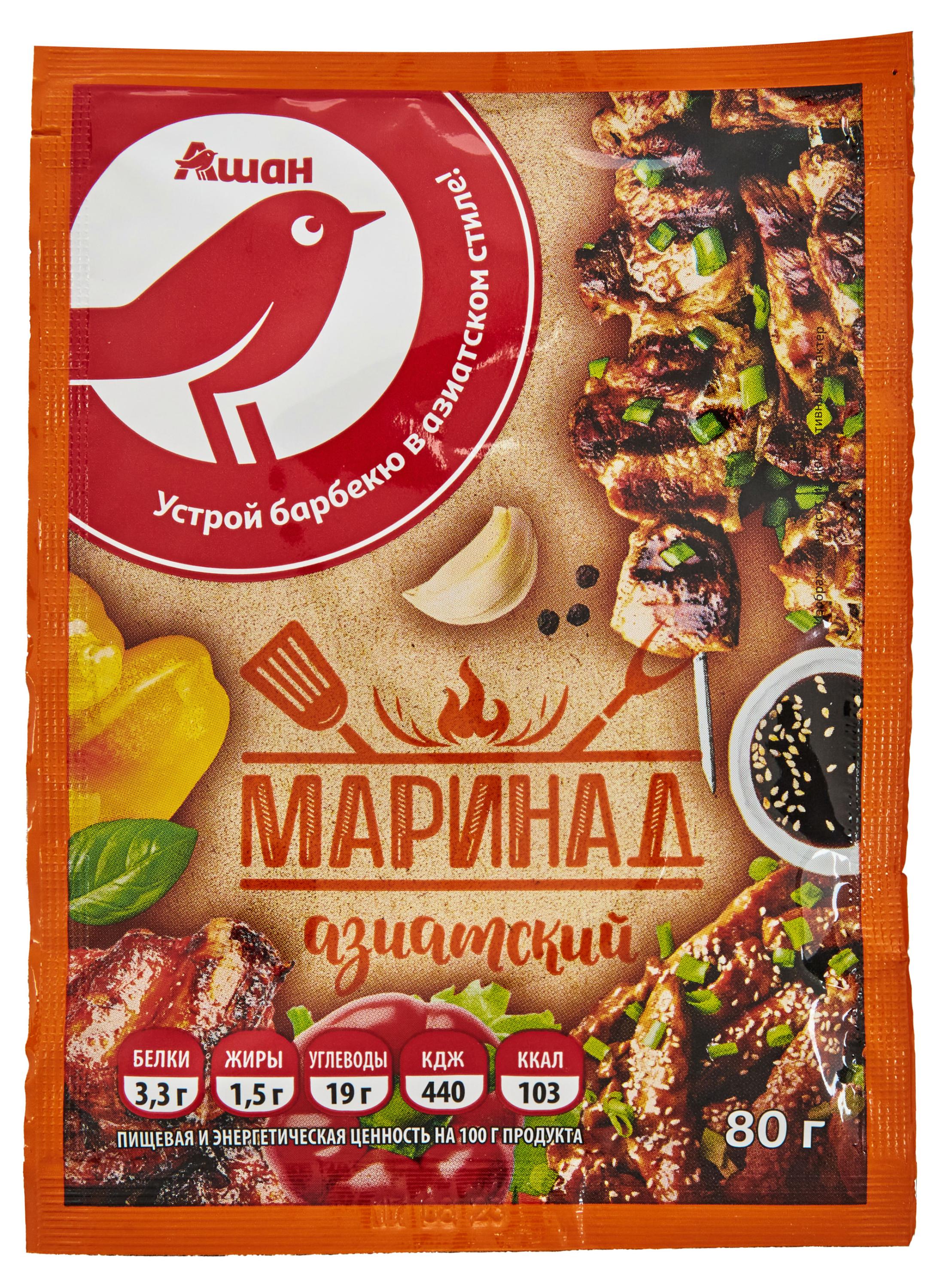 

Маринад АШАН Красная птица азиатский, 80 г