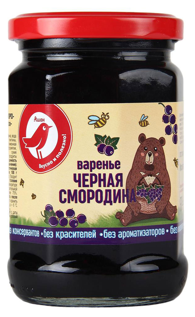 

Варенье АШАН Красная птица черносмородиновое, 380 г