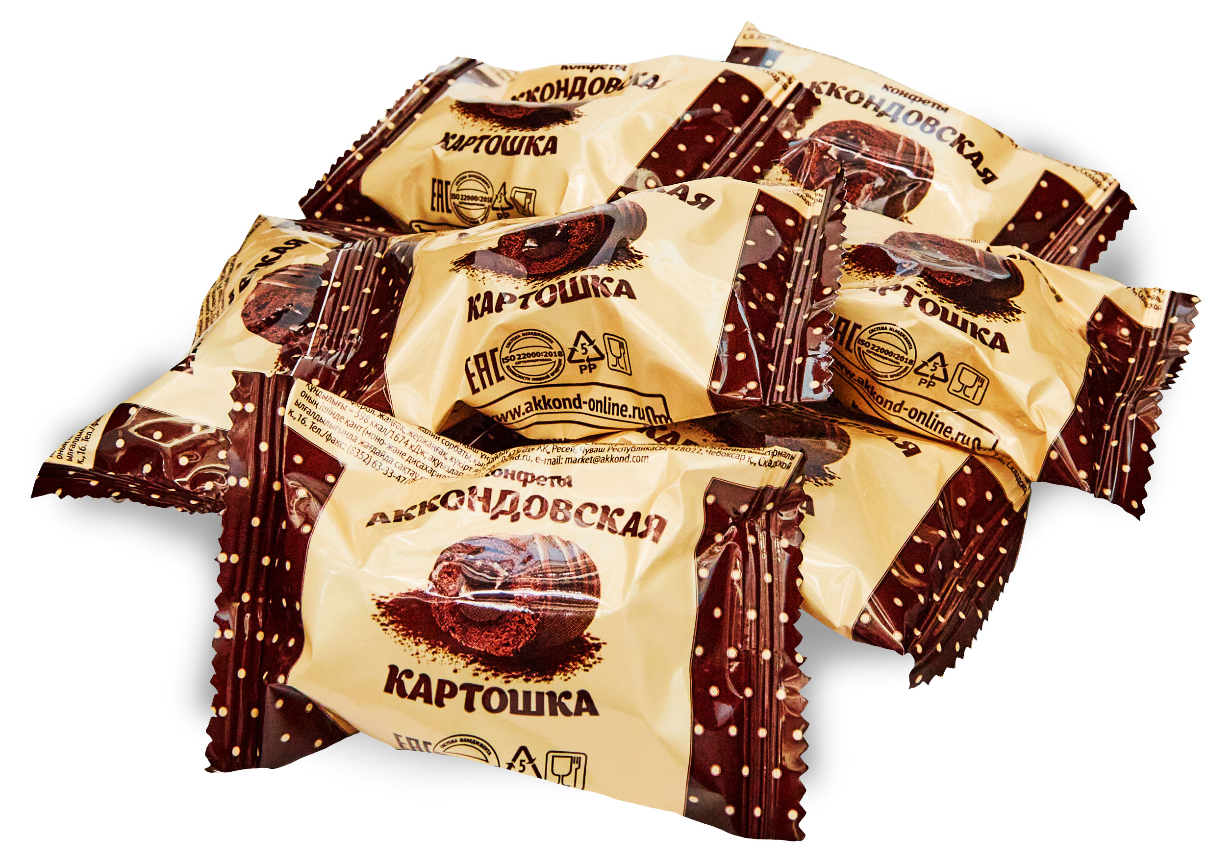 

Конфеты АККОНД Аккондовская картошка, вес