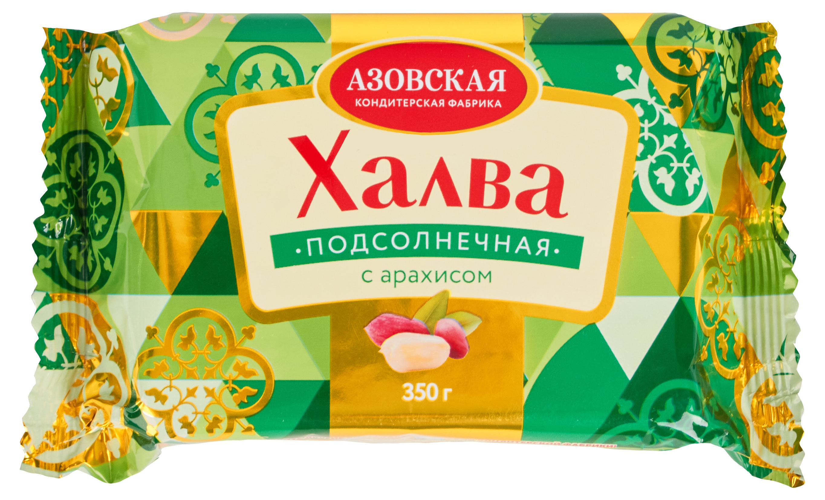 

Халва Азовская кондитерская фабрика с арахисом, 350 г