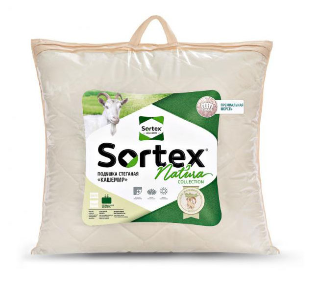 

Подушка стеганая Sortex Natura Кашемир, 70x70 см